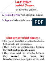 Adverbial Cluases