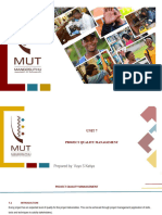 Unit 7 Project Quality Management