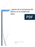 Impacto de La Contaminación Minera en La Calidad Del Agua