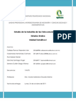 Evidencias Actividad 1 Unidad Tematica I. Entorno Tecnologico Rial y Financiero de La Industria de Telecomunicaciones EstadosUnidos