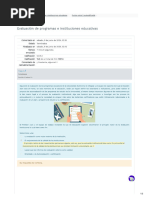 Puntos Extra 5 Autocalificable - Evaluación de Programas e Instituciones Educativas