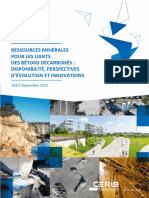 BV025 563.E Ressources Minerales Pour Les Liants Des Betons Decarbones