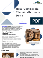 How Commercial Tile Installation Is Done