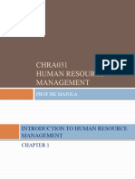 Chapter 1 Introduction To Human Resource Management