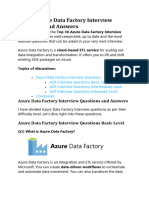 Azure Data Factory Interview Questions