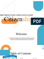 Citizenship PowerPoint Template by EaTemp