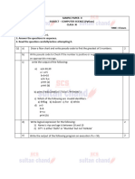 Computer Science Class 11 - Sultan Chand - SamplePaper2