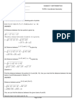 Std.10 Coordinate Geometry