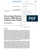 The Living Theatre and The French 1968 Revolution: of Political and Theatrical Crises