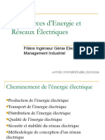 Les Sources D'energie Et Réseaux Électriques: Filière Ingénieur Génie Electrique Et Management Industriel