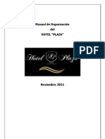 Manual de Organizacion Hotel Plaza