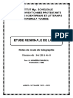 CHAPITRE IV - ETUDE REGIONALE DE LA RDC - MUNZEDI EBALEKOL Ok