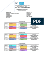 Calendario de Juegos Escolares Futbol Sala