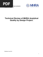 Technical Review of MHRA Analytical Quality by Design Project