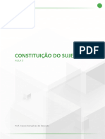 A Constituição Do Sujeito - Aula 5