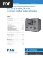 Eaton Vacclad W 5 15kv Metal Clad Medium Voltage Switchgear Design Guide Dg022001en