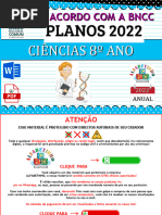 Ciências - 8 Ano - Planejamentos