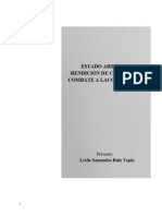 Estado Abierto, Rendición de Cuentas y Combate A La Corrupción