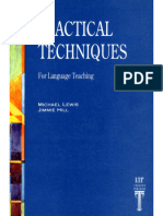 Practical Techniques For Language Teachi