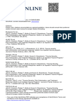 Trauma Severity, Polivctimization and Treatment Response Adults in An Inpatient Trauma Program