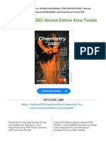 Instant Download Chemistry For CSEC Second Edition Anne Tindale PDF All Chapter