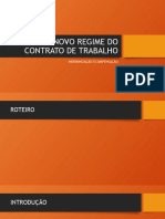 O NOVO REGIME DO CONTRATO DE TRABALHO - PPTX e COMPENSAÇÃO