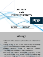 Allergy AND Hypersensitivity: Mr. Binu Babu M.Sc. Nursing Mrs. Jincy Ealias M.Sc. Nursing