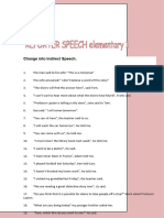 Reported Speech Grammar Drills - 86336