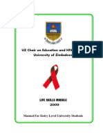 UZ Chair On Education and HIV & AIDS University of Zimbabwe: Life Skills Module