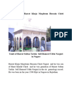 Biography of Hazrat Khaja Maqdoum Hussain Chisti Naguri