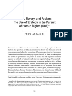 Islam, Slavery, and Racism: The Use of Strategy in The Pursuit of Human Rights (1987)