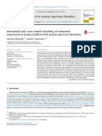 Intramodal and Cross-Modal Matching of Emotional Expression in Young Children With Autism Spectrum Disorders