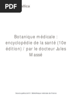 Botanique Médicale Encyclopédie de (... ) Massé Jules Bpt6k58483135