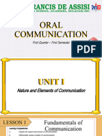 Lesson 1 - Fundamentals of Communication