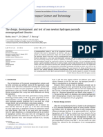 The Design, Development and Test of 1N H2O2 Monopropellent Thruster