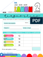 ?? Examén Diagnóstico Segundo Grado