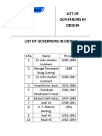 List of Governors in Odisha PDFFFF