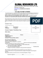 GUARANTOR'S FORM (New)