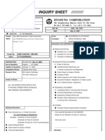 INQUIRY SHEET ////////////: Hyosung Corporation