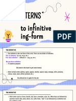 Verb Patterns-To Inf-Ing Form