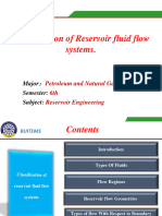 4.fundamentals of Reservoirs Engineering (Classification of Reservoir Fluid Flow Systems)