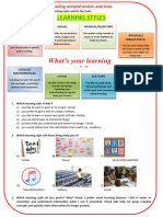 Learning Styles Picture Description Exercises Reading Comprehensio - 114413