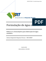 Formulação de Agua Sanitaria