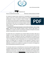 Carta Requiriendo Pago de Honorarios Profesionales A Cliente Mal Pagador