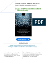 Full Download Democratic Dialogue and The Constitution First Edition Young PDF