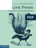 The Lyric Poem Formations and Transformations 9781107010840 1107010845 - Compress