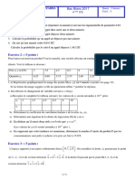 Exercice 1: (4 Points) : Bac Blanc 2017 4 ST