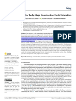 Predictive Analytics For Early-Stage Construction Costs Estimation