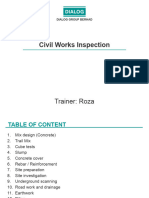 Civil Works Inspection - Rozazila