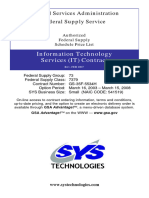 Information Technology Services (IT) Contract: General Services Administration Federal Supply Service